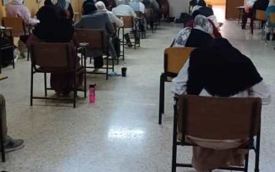 انتهاء الامتحانات الجزئية لقسم الانسجه