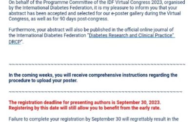 “أطباء امتياز كلية الطب البشري جامعة بنغازي يحصلون على قبول ورقة بحثية في مؤتمر السكري الدولي 2023”