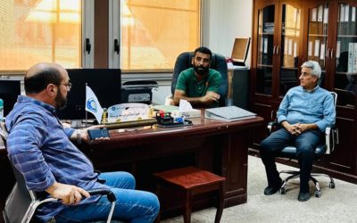 اجتماع تشاوري بين المركز الإعلامي وإدارة الشوؤن الفنية والمشروعات