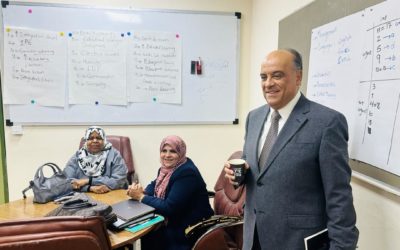 وكيل الكليات الطبية يقوم بجولة تفقدية مع وكيل كلية الطب البشري لمتابعة آخر المستجدات