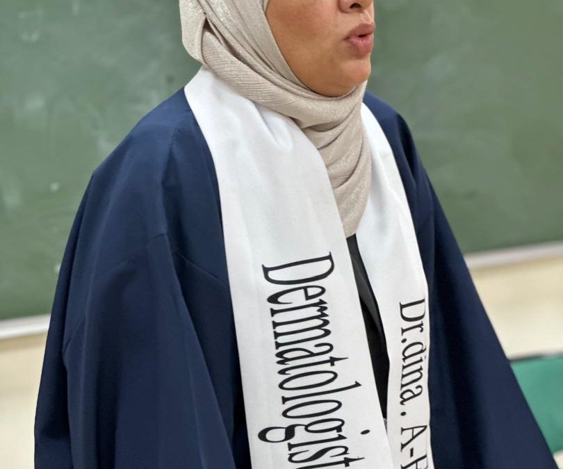مناقشة رسالة علمية حول الوعي بالكورتيكوستيرويدات الموضعية في جامعة بنغازي