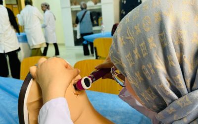 التدريس السريري لقسم الأنف والأذن والحنجرة بمركز المحاكاة والمهارات السريرية