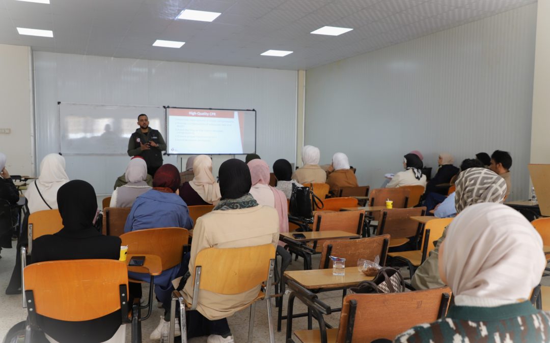 تنظيم برنامج تدريبي حول الإنعاش القلبي الرئوي لطلبة كلية الطب بجامعة بنغازي