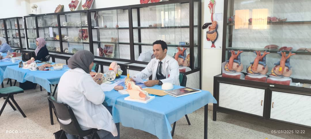 اختتام امتحانات الدور الثاني لمادة علم التشريح والأجنة بكلية الطب 