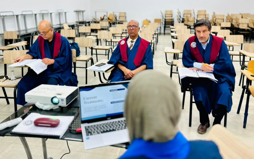 كلية الطب بجامعة بنغازي تشهد مناقشة رسالة ماجستير في تخصص الأنف والأذن والحنجرة