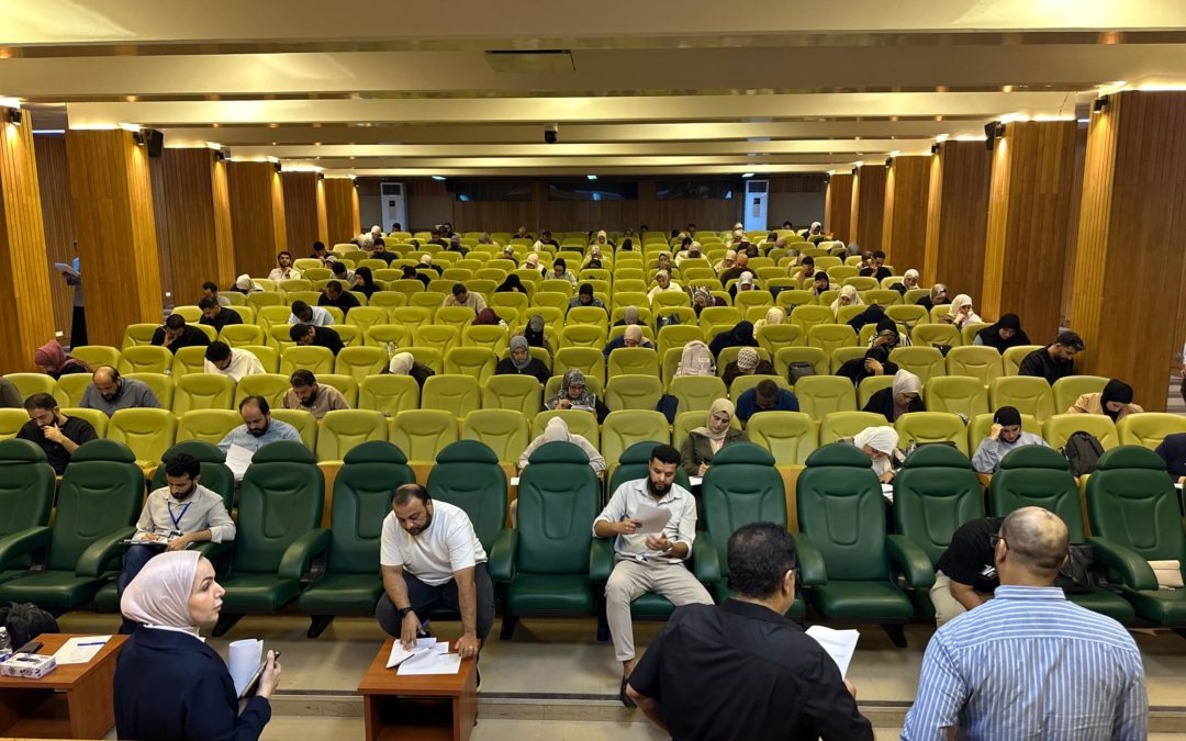 جامعة بنغازي تُجري امتحان المفاضلة للالتحاق ببرنامج الماجستير بقسم الباطنة بكلية الطب البشري